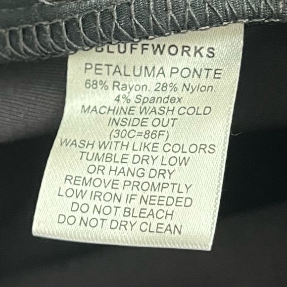 BLUFFWORKS Petaluma Ponte Pintuck Pants in Charcoal Grey - Picture 16 of 16